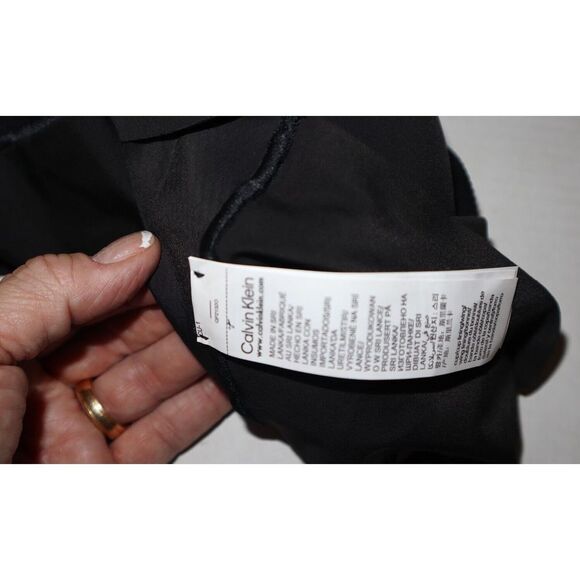 Calvin Klein QP21320 Women Sz L Black Lightly Lined Seamless Racerback Bralette - Picture 5 of 8